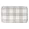 Designs Direct Tan Buffalo Check Bath Mat, 34" x 21"